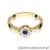 Pierścionek W0072 Szafir 0,15ct żółte złoto 375
