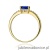 Pierścionek W0077 Szafir 0,70ct żółte złoto 375
