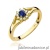 Pierścionek W0185 Szafir 0,15ct żółte złoto 375