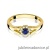 Pierścionek W0185 Szafir 0,15ct żółte złoto 375