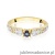 Pierścionek W0411 Szafir 0,15ct żółte złoto 375