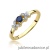 Pierścionek W0414 Szafir 0,15ct żółte złoto 375