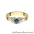Pierścionek W0414 Szafir 0,15ct żółte złoto 375