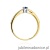 Pierścionek W0449 Szafir 0,15ct żółte złoto 375