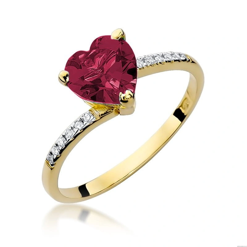 Pierścionek W0050 Rubin 1,70ct żółte złoto 375