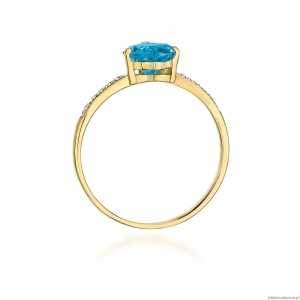 Pierścionek W0050 Topaz Swiss 1,20ct żółte złoto 375