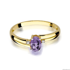 Pierścionek W0068 Tanzanit 0,40ct żółte złoto 375
