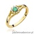Pierścionek W0185 Szmaragd 0,15ct żółte złoto 375
