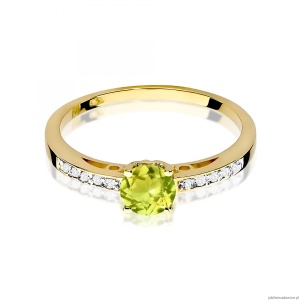 Pierścionek W0066 Oliwin 0,60ct żółte złoto 375