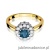 Pierścionek W0284 Topaz London Blue 0,50ct żółte złoto 375