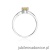 Pierścionek W0094 Cytryn 0,60ct białe złoto 375