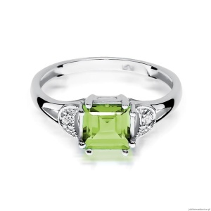 Pierścionek W0040B Oliwin 1,10ct białe złoto 375