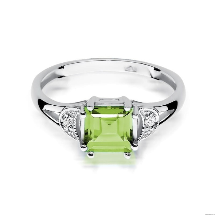 Pierścionek W0040B Oliwin 1,10ct białe złoto 375