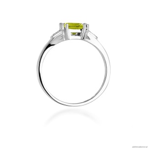 Pierścionek W0040B Oliwin 1,10ct białe złoto 375