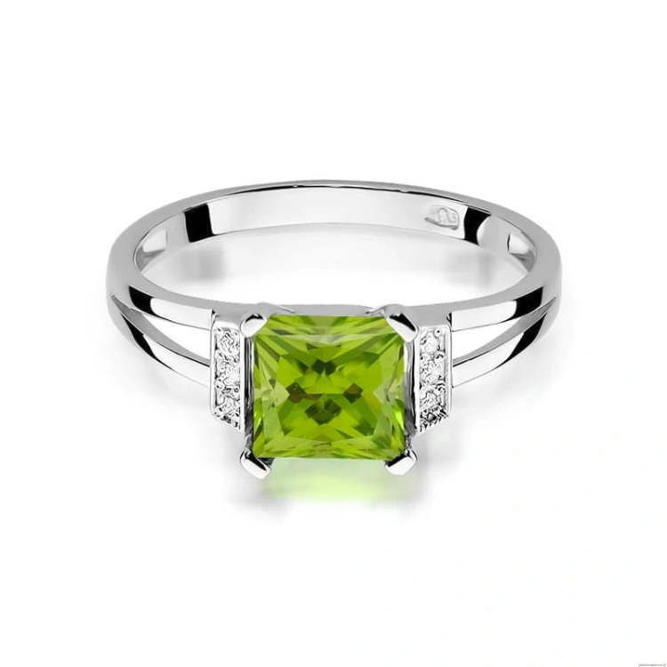 Pierścionek W0103 Oliwin 1,10ct białe złoto 375