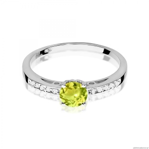 Pierścionek W0066 Oliwin 0,60ct białe złoto 375