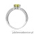 Pierścionek W0075 Oliwin 0,60ct białe złoto 375