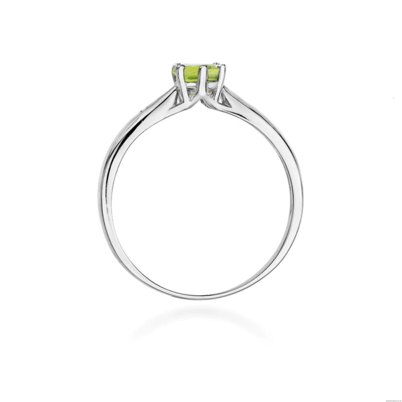 Pierścionek W0074 Oliwin 0,60ct białe złoto 375
