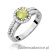 Pierścionek W0087 Oliwin 0,60ct białe złoto 375