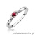 Pierścionek W0428 Rubin 0,15ct białe złoto 375