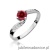 Pierścionek W0084 Rubin 0,60ct białe złoto 375