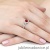 Pierścionek W0087 Rubin 0,60ct białe złoto 375