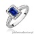 Pierścionek W0422 Szafir 0,60ct białe złoto 375