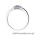 Pierścionek W0185 Tanzanit 0,15ct białe złoto 375