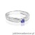 Pierścionek W0449 Tanzanit 0,15ct białe złoto 375