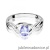 Pierścionek W0028 Tanzanit 0,40ct białe złoto 375