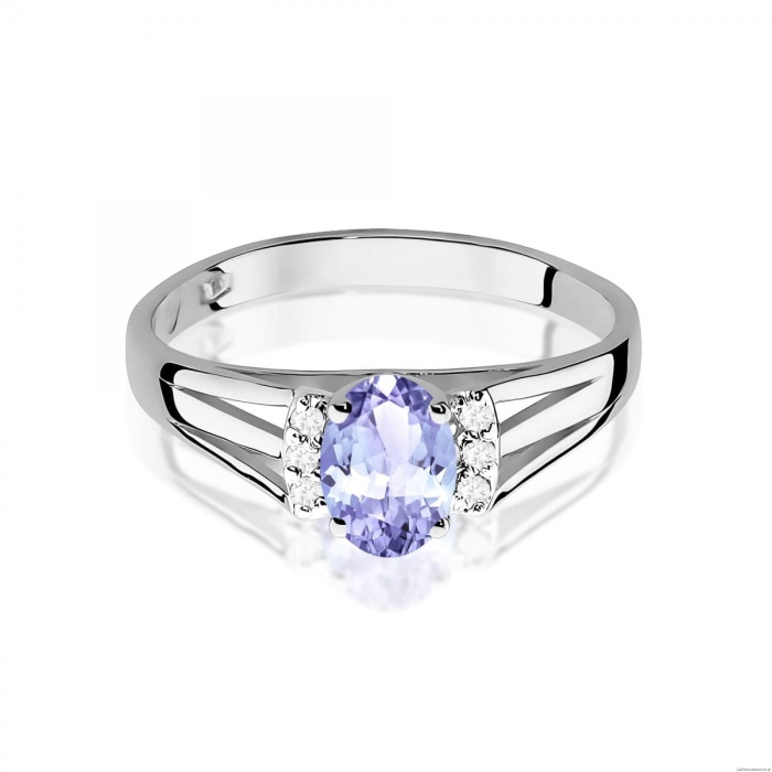 Pierścionek W0005 Tanzanit 0,40ct białe złoto 375