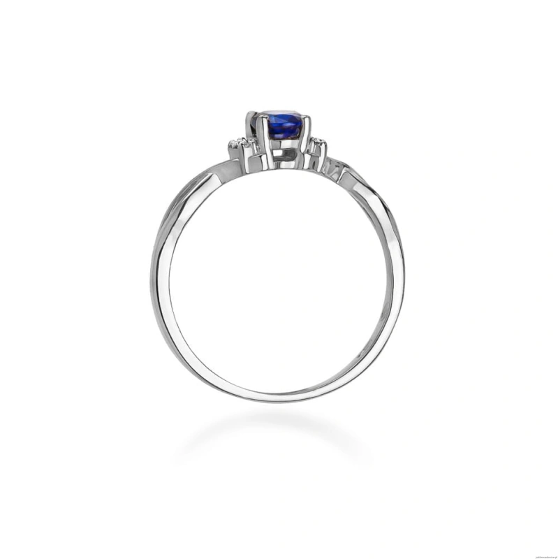 Pierścionek W0019 Tanzanit 0,40ct białe złoto 375
