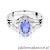 Pierścionek W0037 Tanzanit 0,70ct białe złoto 375