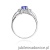 Pierścionek W0037 Tanzanit 0,70ct białe złoto 375