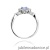 Pierścionek W0182 Tanzanit 0,70ct białe złoto 375