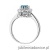 Pierścionek W0284 Topaz London Blue 0,50ct białe złoto 375