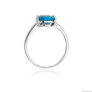 Pierścionek W0038 Topaz Swiss 2,40ct białe złoto 375