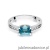 Pierścionek W0105 Topaz Swiss 0,65ct białe złoto 375