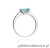Pierścionek W0105 Topaz Swiss 0,65ct białe złoto 375