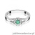 Pierścionek W0185 Szmaragd 0,15ct białe złoto 375