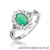 Pierścionek W0182 Szmaragd 0,80ct białe złoto 375
