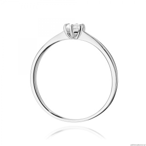 Pierścionek W0579 Diament 0,20ct białe złoto 375