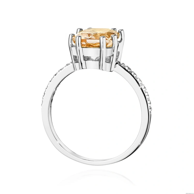Pierścionek W0527 Morganit 2,80ct białe złoto 375