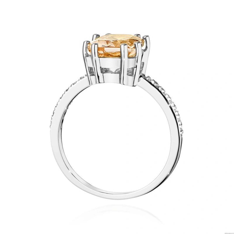 Pierścionek W0527 Morganit 2,80ct białe złoto 375