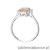 Pierścionek W0576 Morganit 1.00ct białe złoto 375
