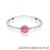 Pierścionek W0596 Różowy Turmalin 0,30ct białe złoto 375