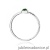 Pierścionek W0596 Zielony Turmalin 0,30ct białe złoto 375