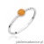 Pierścionek W0596 Żółty Turmalin 0,30ct białe złoto 375