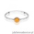 Pierścionek W0596 Żółty Turmalin 0,30ct białe złoto 375