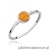 Pierścionek W0597 Żółty Turmalin 0,60ct białe złoto 375